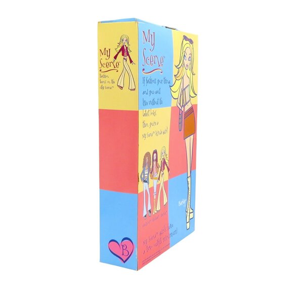 Vintage My Scene Barbie Doll Tan Bell Bottoms 2002 Mattel B2230 Teens On NIB - Picture 6 of 7